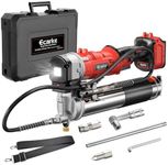 Ecarke Cordless Grease Gun Compatible with Milwaukee 18V Battery, 12000PSI Max Electric Grease Gun, Dual Pistol & in-Line Grip, Works with Bulk & Cartridge Grease, 39" Hose & 4 Couplers (Tool Only)