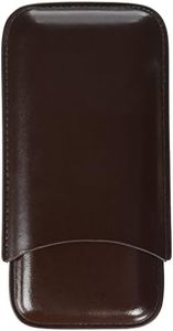 The Big Easy Tobacco Accessories Big Easy 3-Finger Brown Cigar Case