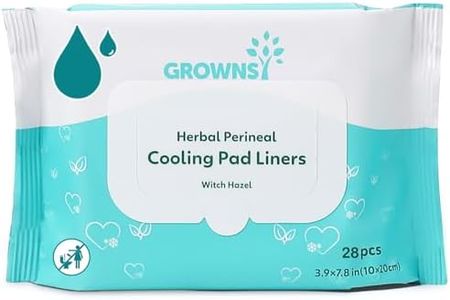 Grownsy Long-lasting Soothing Perineal Cooling Pad Liners, 40PCS Postpartum Cooling Pad Liner for Postpartum recovery, Perineal Hemorrhoid Cooling Wipe for Mom Postpartum Essentials Care