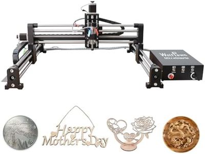 WolfPawn Upgraded CNC Router Machine,3-Axis Grbl Conrol Milling Machine for Wood Acrylic Aluminum,Engraving Milling Machine for Wood Aluminum Cutting to Linear Rails (Style - B, 23.6in)