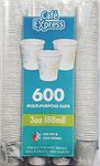 600 PCS. Café Express 3 oz.(88ml) Multi-Purpose Cups Paper Bath Cups, Multi-Use- 3 Ounce Bathroom cups, 600 PCS.