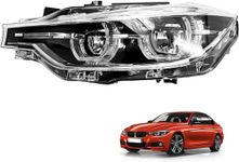 LoftMarte LED Headlight W/O AFS Compatible with 3 Series 330i 328i 320i F30 F35 2016-2019 (Left Driver Side) Replace # 63117419629,7419629