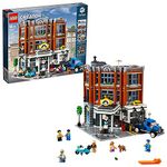 LEGO 10264 Creator Expert Corner Garage, Workshop and Vet Clinic Set with 6 Minifigures & Animal Figures, Modular Building Series, Gift Idea