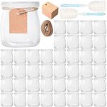 Comrzor 40 Pack 7 oz Yogurt Jars wi