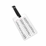 SWVL Sports Golf Distance Matrix Bag Tag- Gapping Chart, Know Your Distance For Every Shot (Pack of 3)