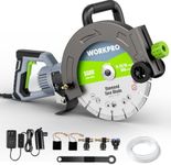 WORKPRO 12 Inch Concrete Saw with Water Cutting, 4-1/2" Max Cutting Depth