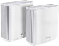 ASUS AC3000 Tri-band Whole-Home Mesh WiFi System – Coverage up to 5,400 Sq. ft. / 4+ rooms, 3Gbps WiFi, life-time free network security & parental controls, 4X gigabit ports, 3 SSIDsTBD, White