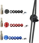 Archery Peep Sight for Compound Bow Interchangeable Aluminum Alloy Inner Core with Peep Visor Hoody Compound Arc (D, black, 45°)