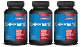 Caffeine Pills 100 tablets 200mg by ProLab (3 Bottles)