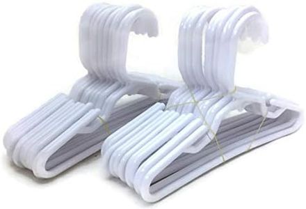 24 White Plastic Hangers(2 Dozen) fits 18 inch American Girl Dolls Clothes