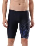 Speedo Men's Endurance 10 Hyperboom V Cut Jammer - Truenavy & Truecobalt