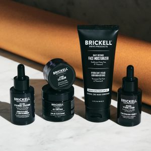 Brickell Men’s Anti-Aging Skincare Set – Face Cream, Vitamin C Serum, SPF Moisturizer, Eye Cream, Natural