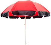 RAINPOPSON 7 Feet Big Size Windproof Cantilever Patio Umbrella UV Protection Waterproof (Red)