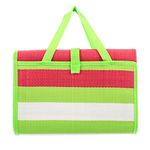 Camco 42813 Green/White/Red 60" x 78" Striped Handy Mat with Strap