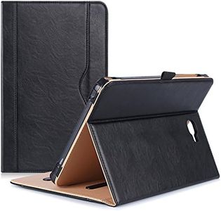 ProCase Samsung Galaxy Tab A 10.1 Case - Stand Folio Case Cover for Galaxy Tab A 10.1 Inch Tablet SM-T580 T585, with Multiple Viewing Angles, Document Card Pocket -Black