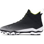 Under Armour Men's Hammer 2.0 Mc Football Shoe, (001) Black/White/White, 11.5