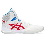 ASICS Kid's Snapdown 3 Grade School Wrestling Shoes, White/Classic Red, 10 US Big Kid