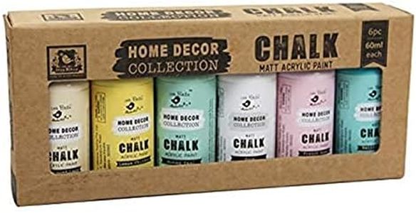 Home Decor Chalk Paint Kit 6Pcs X 60Ml Pastels