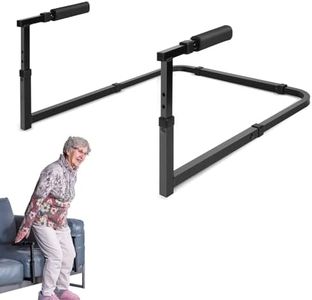 IMPRESA [1 Pack] Arm Chair Stand Assist Rail - Adjustable Heavy Duty Couch Aid for Elderly - Handicap Mobility Aids & Equipment - Chair Lift Assist Devices for Seniors - Stand Up Rail