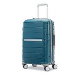 Samsonite Freeform Hardside Expandable with Double Spinner Wheels, Dark Teal, Carry-on Spinner, Freeform Hardside Expandable Luggage With Spinners