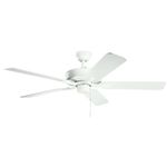 Kichler 52 Inch Basics Pro Fan, Matte White