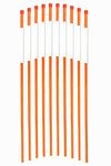 FiberMarkers 2Ft 50-Pack Hollow Orange Color High Visible 1/4Inch Dia Snow Pole Driveway Markers, Snow Markers, Snow Stakes