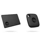 Tile Slim (2022) Bluetooth Item Finder, Pack of 1, 60 m finding range, Black & Mate (2022) Bluetooth Item Locator, 60m Range, Works with Alexa and Google Home, Compatible with iOS and Android, Black