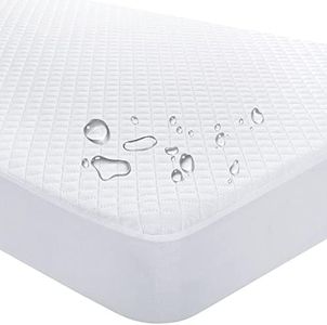 Waterproof Fitted Crib Mattress Pad and Toddler Mattress Protector Baby Crib Mattress Cover Cradle Bedding Sheets Breathable and Hypoallergenic for Boys and Girls by Yoofoss (White, Crib 28''x52'')