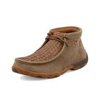 Twisted X Women's Leather Lace-up Rubber Sole Driving Moccasins - Bomber/Tan Brown Size: 9.5 M US