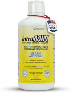 IntraMin Drucker Labs Organic Liquid Minerals Dietary Supplement for Men, Women, Kids, Immune Support, Muscle Support, Non GMO, Gluten Free, Vegan, Electrolytes (32 oz., Tropical Fruit)