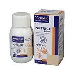 Virbac Nutrich Tablets 30 Pcs Minerals and Vitamins Supplement for Dog & Cat, 30 Count