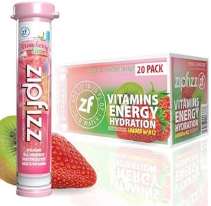Zipfizz Energy Drink Powder, 20 Pack B12 Electrolyte Drink- Strawberry Kiwi