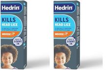 Hedrin Treat & Go Leave-in Mousse, Fast, No Fuss Lice & Nit Treatment, Kills Head Lice & Eggs, Clinically Tested, Suitable for Adults & Children, 1 x 100ml (4 x 25ml Treatments) (Pack of 2)