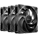 Antec Tranquil 120, 120mm x 25mm Case Fans, PWM Fans, 2000RPM, 59.23CFM, 2.46mmH₂O, 4 Pin PWM Connector, 120mm Fan, Tranquil Series 3 Packs