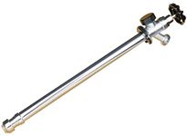 WHK 8 Inch Frost Anti-Siphon Sillcock 1/2 x 3/4 Inch, Frost Proof Outdoor Faucet Bib with 1/2" Push-to-Connect Plumbing Fittings, Brass Push Fit Connector for Copper, PEX, CPVC Pipe