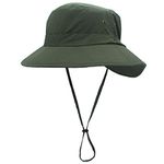 LLmoway Women Foldable Summer Hiking Hat UV Protection Bucket Hat Quick Dry Outdoor Cap Army Green