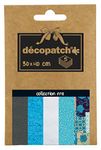 Décopatch - Ref DP008O - Pocket Papers Collection No. 8 - Contains 5 Complementary Sheets of Décopatch Paper, Each Sheet is 30 x 40cm, Small 13 x 9.5cm Pack Size