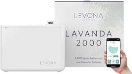 Levona Scent Waterless Diffuser - Essential Oil Aroma Smart Plug-in, Portable Machine for Whole House & Large Spaces, HVAC, with Cleaning Cloth, Covers 6000 sqft - Lavanda 2000 (Scent Not Included)