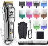 Hatteker Hair Cutting Kit Pro Hair Clippers for Men Professional Barber Clippers IPX7 Waterproof Cordless Beard Trimmer Hair Trimmer