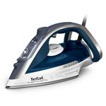 Tefal Ultraglide+, Powerful Steam Iron, 230 g/min Steam Boost, 50 g/min Continuous steam, 2800W, Non-Stick Durilium Soleplate, Auto Off, Anti-drip, Anti-Scale, Blue & Silver, FV5879G2