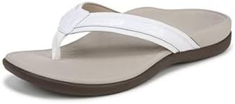 Vionic Tide II - Women's Leather Orthotic Sandals - Orthaheel White - 8 Medium