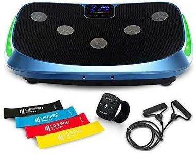 LifePro Rumblex 4D Vibration Plate Exercise Machine - Triple Motor Oscillation, Linear, Pulsation + 3D/4D Vibration Platform - Whole Body Viberation Machine for Home, Weight Loss & Shaping. (Black)