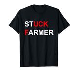 Funny Stuck Farmer Keir Starmer Parody - Political Humor Tee T-Shirt