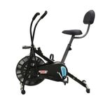 Cardio Max JSB HF175B Fitness Bike With Backrest for Home Gym Orbitrac Cycle Multifunctional Exercise - Max Weight 110KG - DIY Installation - Dual Action for Full Body - Height Adjustable - Adjustable Resistance