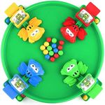 Bambiya Hungry Frogs Family Board Game – Intense Game of Quick Reflexes – Classic Board Games Fun, Includes All Pieces Needed to Play – Frog Toy for Kids 3 Years and Older (4 Players)