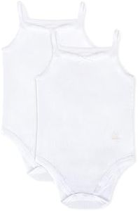 Feathers Baby Girls 100% cotton super soft Onesies Bodysuits 2-Pack
