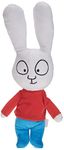 Jemini - Simon Plush Rabbit +/- 27 cm, 023429, White/Blue/Red