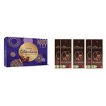 Cadbury Celebrations Premium Assorted Chocolate Gift Pack, 286.3g and Cadbury Bournville Dark Chocolate Bar with Cranberry, 80 gm (Pack of 5)