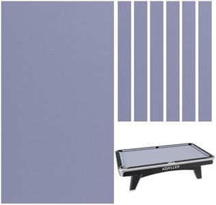 KONLLEN 9' Pool Table Felt with 6 Cloth Strips Pre Cut Billiard Table Cloth Felt Billiard Cloth for American Nine-Ball Pool Tables