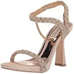 Badgley Mischka Women's Fennel Heeled Sandal, Soft Gold, 3 UK